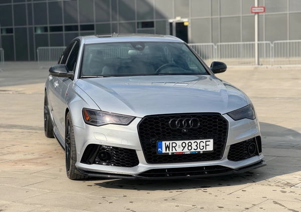Audi A6 cena 140000 przebieg: 155600, rok produkcji 2016 z Radom małe 232